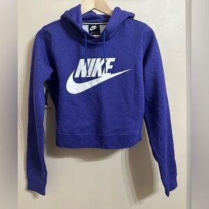 Nike Purple Hoodie with White Swoosh